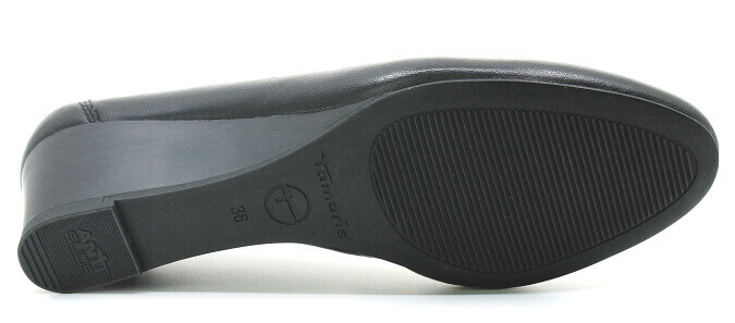 TAMARIS 1-22320 003 black leather, dámské lodičky vel.39