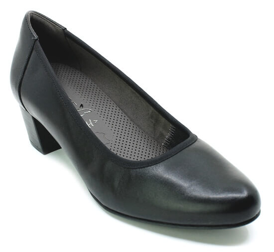 CAPRICE 22308-41 black nappa, dámské lodičky vel.40
