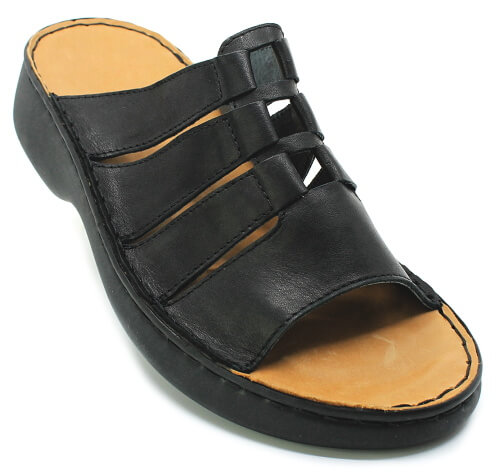 ORTO PLUS 2045-60V černé, dámské pantofle