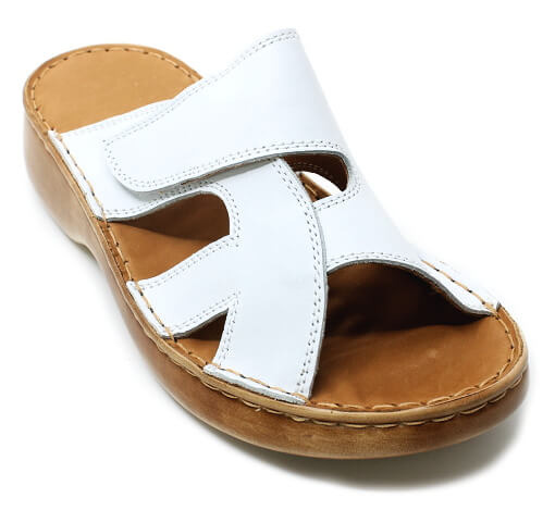 ORTO PLUS 2061-10 bílá, dámské pantofle