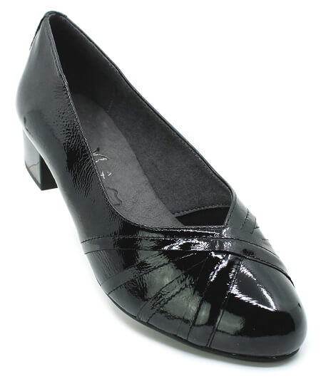 CAPRICE 9-22333-41 black naplak, dámské lodičky vel.5