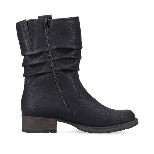 RIEKER Z9583-00 black, dámské polokozačky
