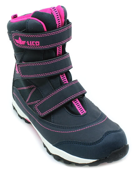 LICO SUNDSVALL V 720443 marine/pink, dívčí zimní obuv 