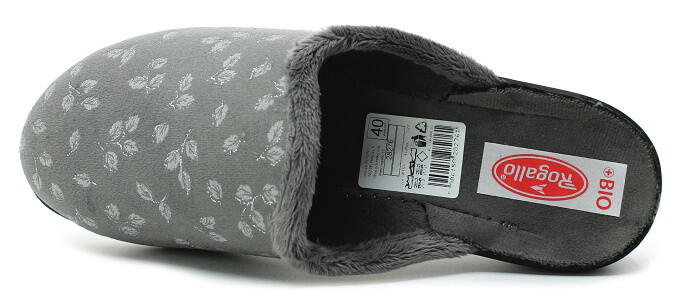 ROGALLO 28276 šedé, dámská domácí obuv 