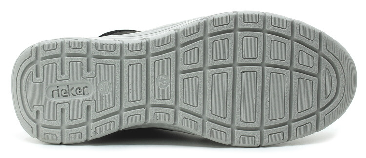 RIEKER 13150-00 black, pánské polobotky vel.45