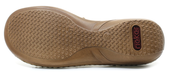 RIEKER 60851-62 beige, dámské sandály