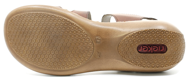 RIEKER 659C7-24 brown, dámské sandály vel.38