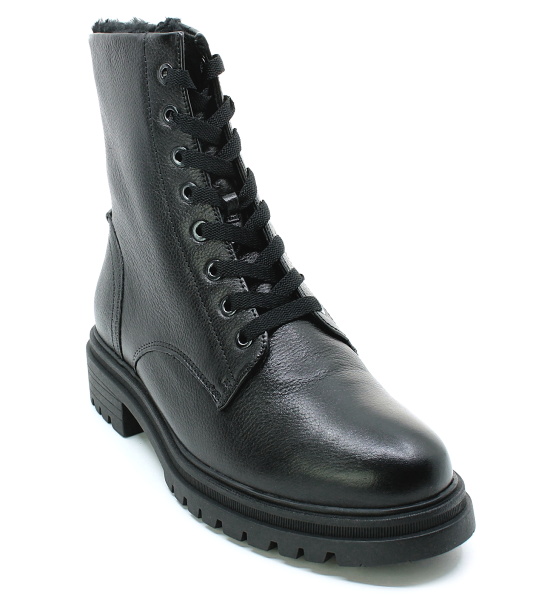 TAMARIS 1-26222-41 black leather, dámská kotníková obuv