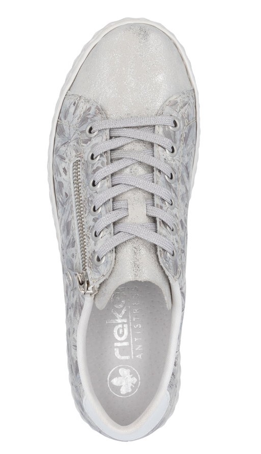 RIEKER N0900-90 silver, dámské tenisky