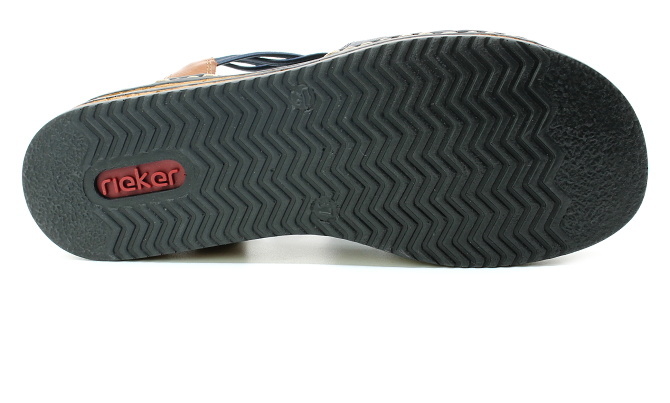 RIEKER 62962-14 blue, dámské sandály vel.36