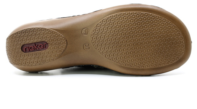 RIEKER 65989-01 black, dámské sandály