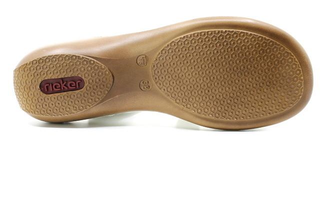 RIEKER 659C7-80 white, dámské sandály