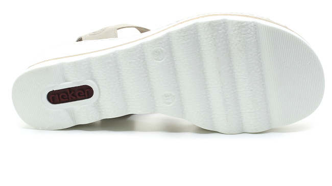 RIEKER 67498-62 beige, dámské sandály vel.41