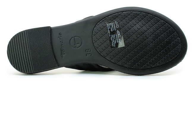 TAMARIS 1-27126-44 001 black, dámské žabky vel.38