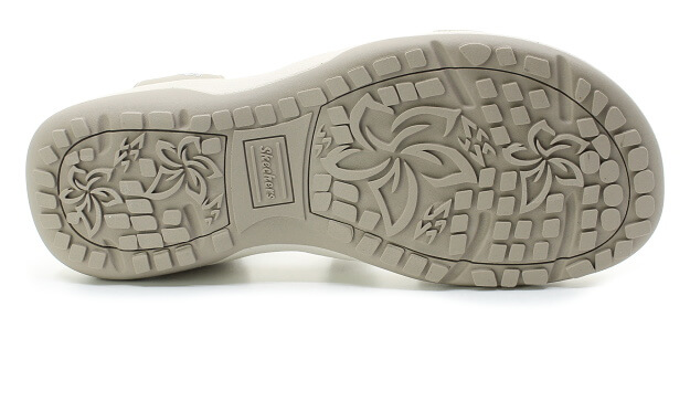 SKECHERS REGGIE SLIM STRETCH FLEX 163460/TPE taupe, dámské sandály