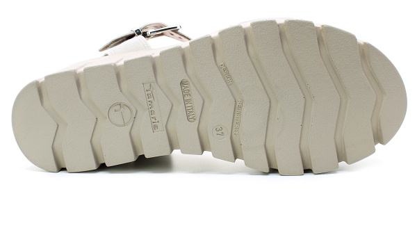 TAMARIS 1-28712-42 taupe suede, dámské sandály 