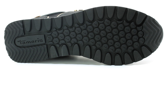 TAMARIS 1-23727-42 048 black/gold, dámské tenisky