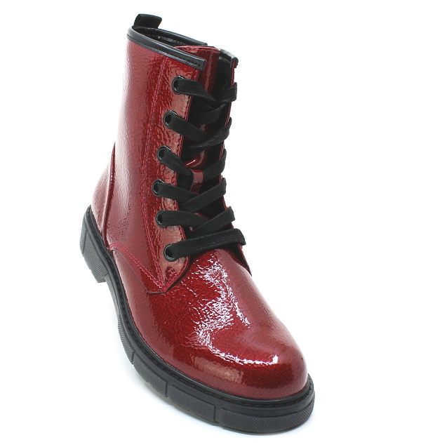 MARCO TOZZI 2-25282-41 566 dk.red pat., dámská kotníková obuv vel.37