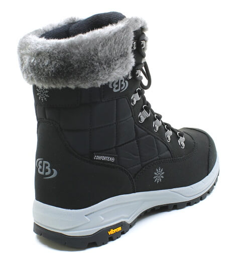 BRÜTTING HIMALAYA 711106 shwarz/grau, dámská zimní obuv vel.42