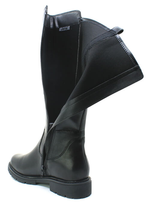 JANA 8-25702-45 001 black, dámské kozačky vel.37