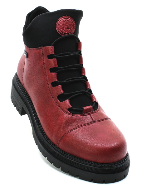 RIEKER Y3163-36 red, dámská zimní obuv