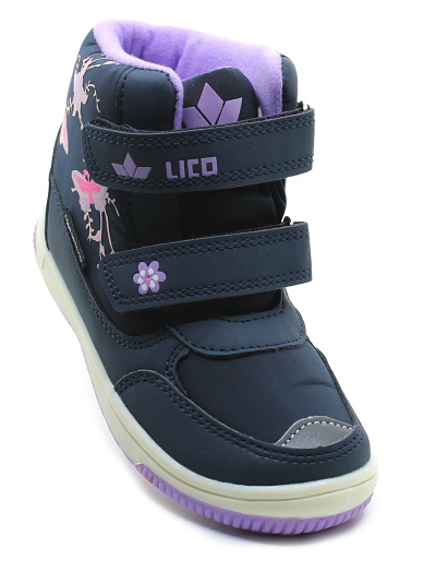 LICO Forli V 600126 marine/lila, dětská zimní obuv vel.28
