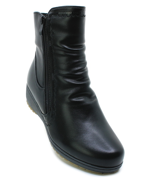 SCANDI 262-0119-A2 black, dámské polokozačky vel.38