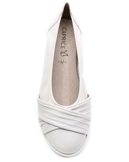 CAPRICE 9-22118-44 170 offwhite nappa, dámské baleríny vel.41
