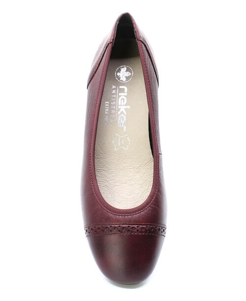 RIEKER 43450-35 red, dámské lodičky vel.38