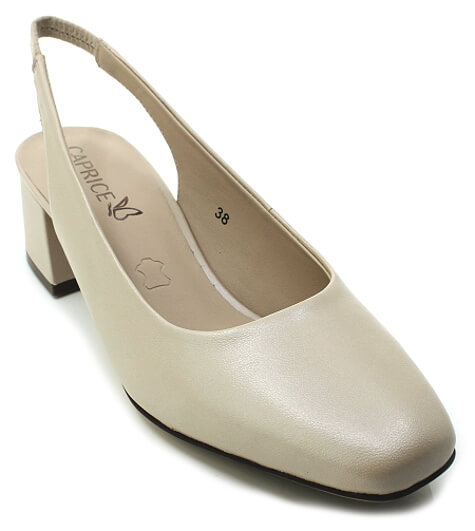 CAPRICE 9-29500-42 433 beige perlato, dámské lodičky vel.38