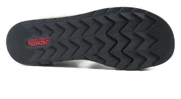 RIEKER V7989-00 black, dámské pantofle vel.40