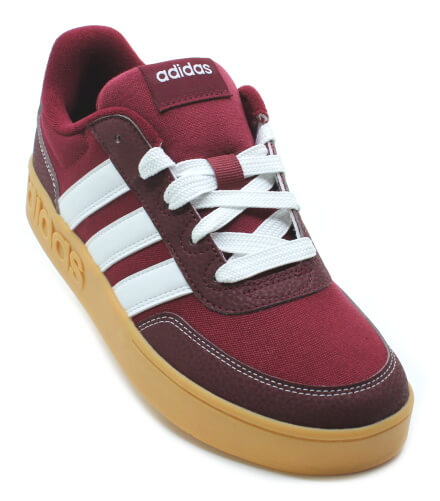 adidas BREAKBASE J JR9784 burgundy, dámské tenisky vel.37 ⅓