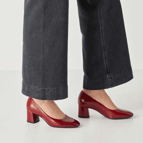 TAMARIS 1-22407-47 524 red patent, dámské lodičky