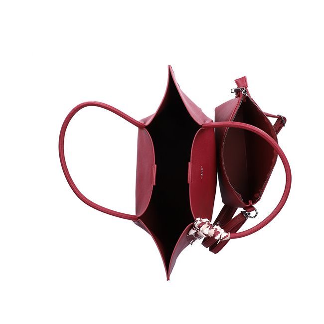 RIEKER H1399-35 burgundy, dámská kabelka
