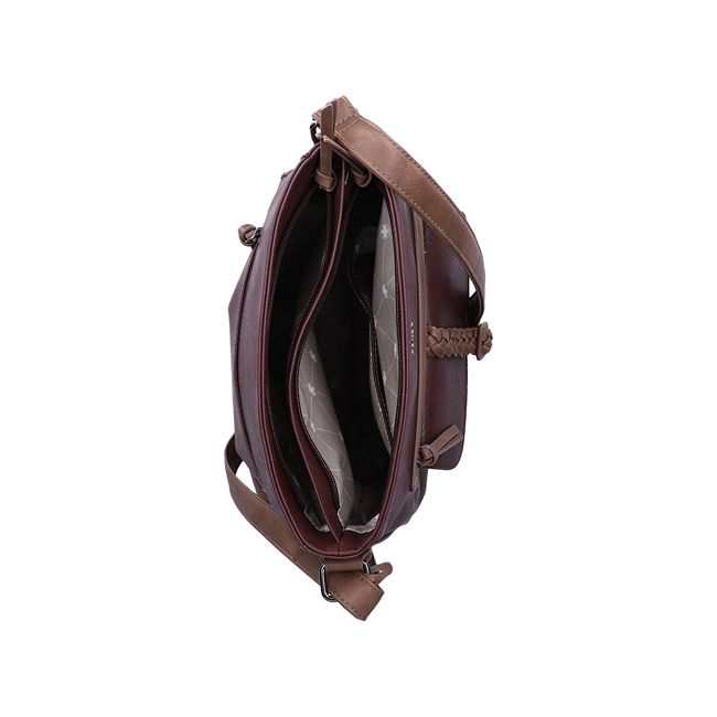 RIEKER H1340-35 burgundy/brown, dámská kabelka