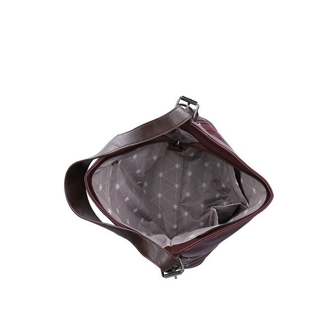 RIEKER H1043-35 burgundy, dámská kabelka
