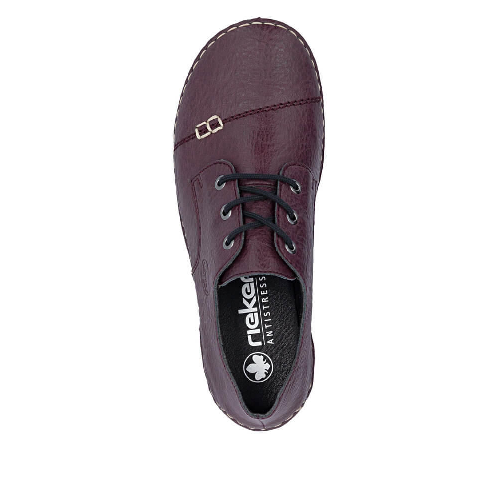 RIEKER 55920-30 red, dámské polobotky