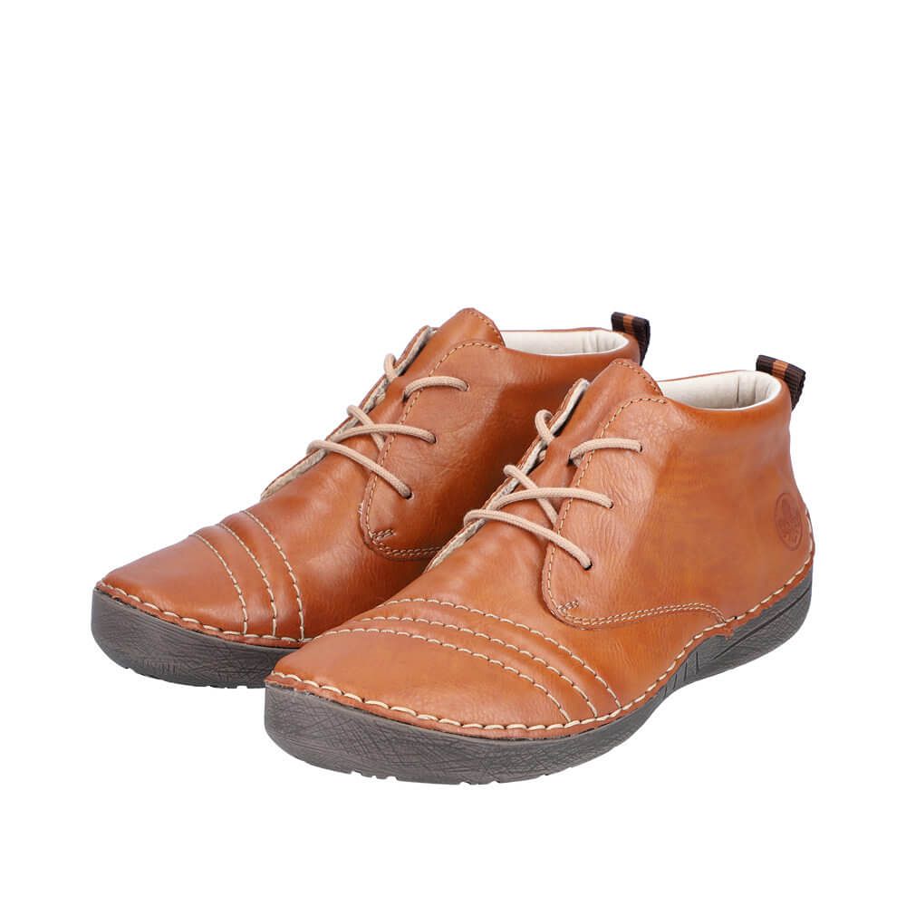 RIEKER 52532-24 brown, dámská kotníková obuv vel.39