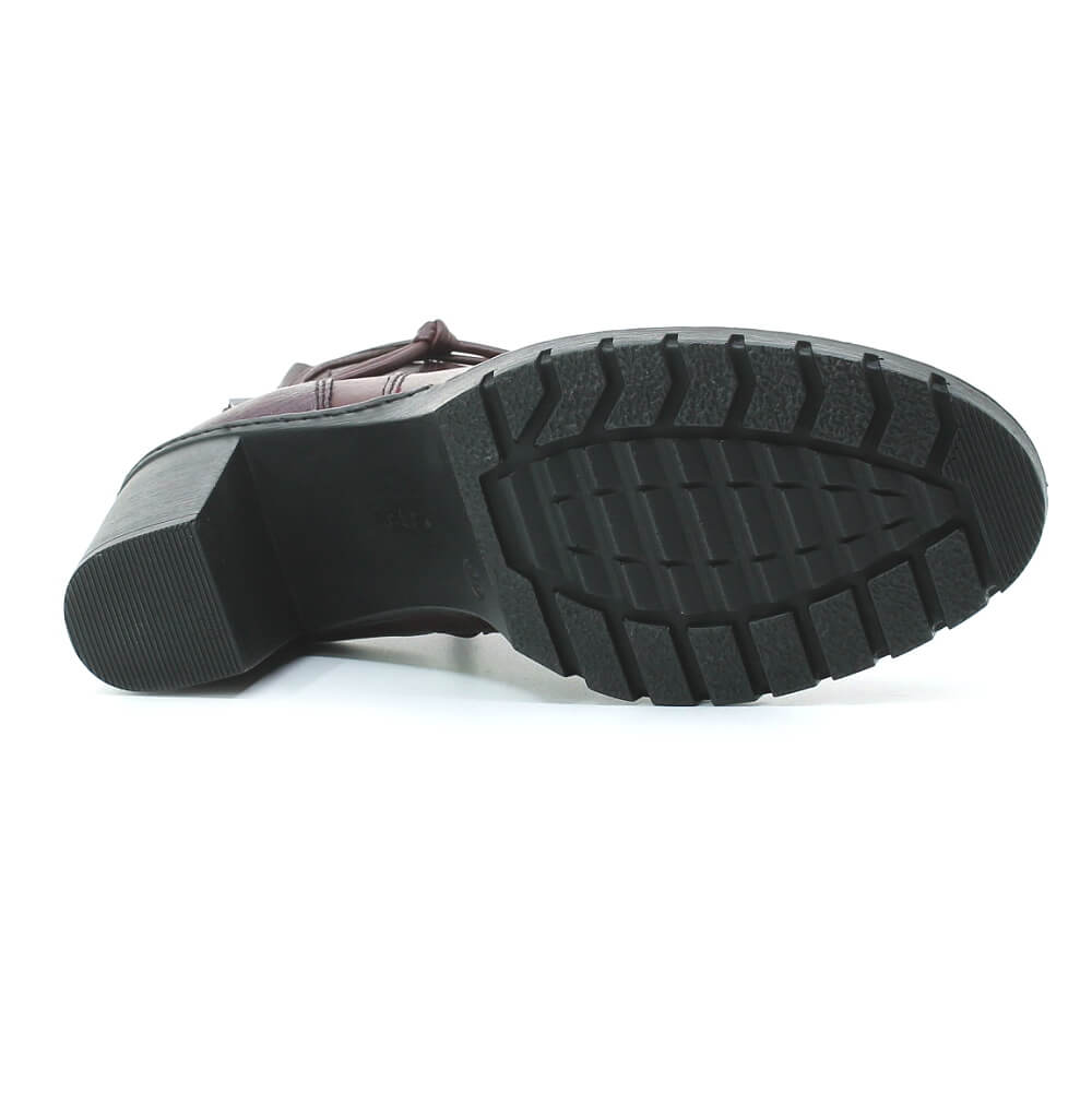RIEKER Y2567-35 red, dámské polokozačky