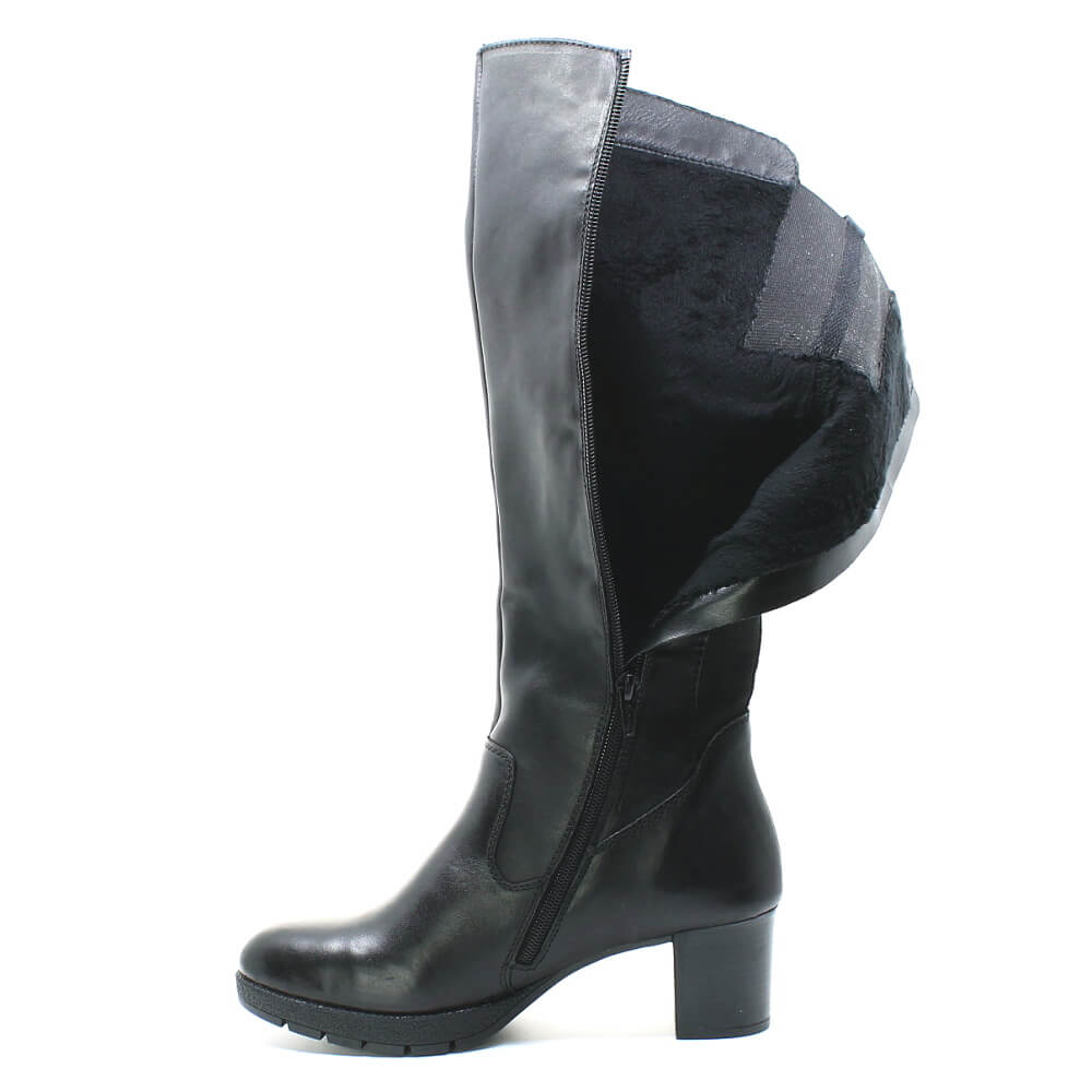 RIEKER 77684-00 black, dámské kozačky