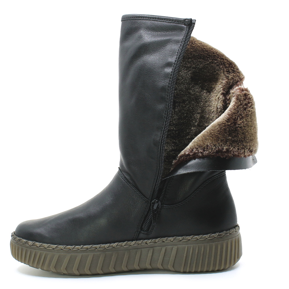 REMONTE D4A71-00 black, dámské polokozačky
