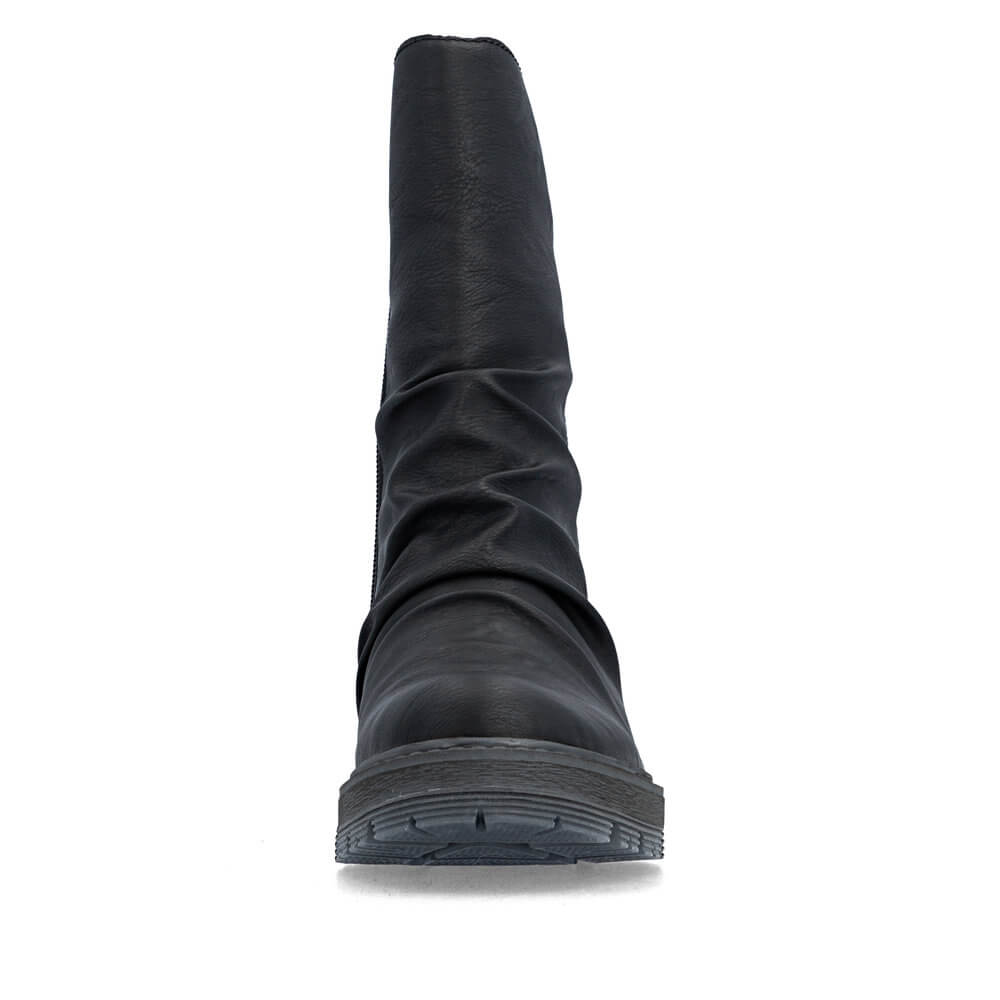 RIEKER 75851-00 black, dámské polokozačky vel.39