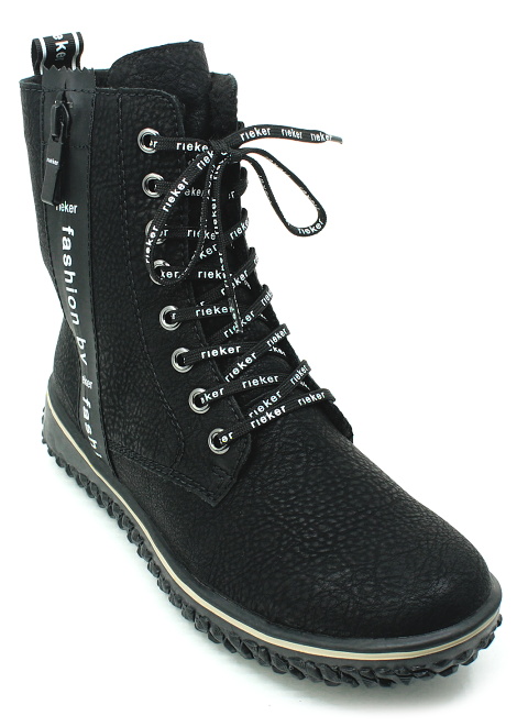 RIEKER Z4218-00 black, dámská kotníková obuv 