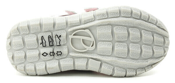 PONTE DA-07 light grey, dětské polobotky