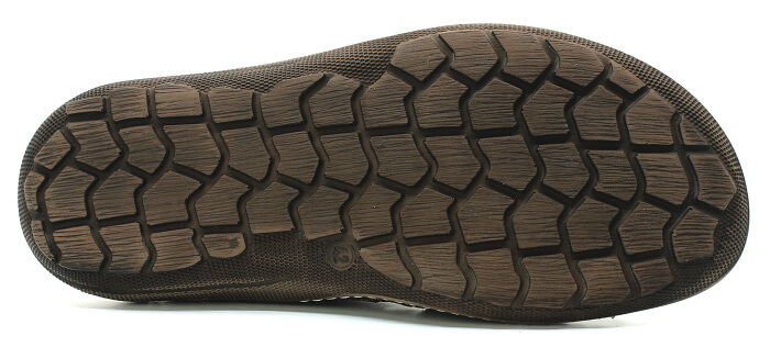 HILBY K09 brown, pánské pantofle