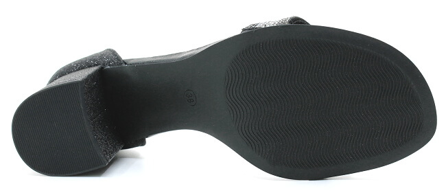 MARCO TOZZI 28301-41 black glitter, společenská obuv vel.38