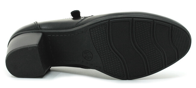 JANA 8-24469-41 001 black, dámské uzavřené lodičky vel.39