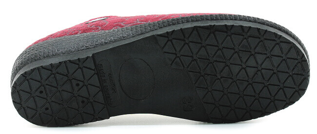 ROGALLO 2655/015 bordo, dámské domácí bačkory 