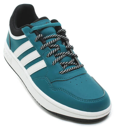 adidas HOOPS 3.0 K IF7747 tyrkysové, juniorské tenisky vel.37 ⅓