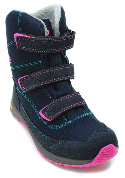 BRÜTTING Arendal V 721049 marine/pink, dívčí zimní obuv